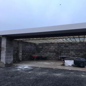 Double Garage Build Deganwy North Wales, Raft Foundation, Tarmac Driveway (1) Double Garage Build Deganwy North Wales, Raft Foundation, Tarmac Driveway (1)